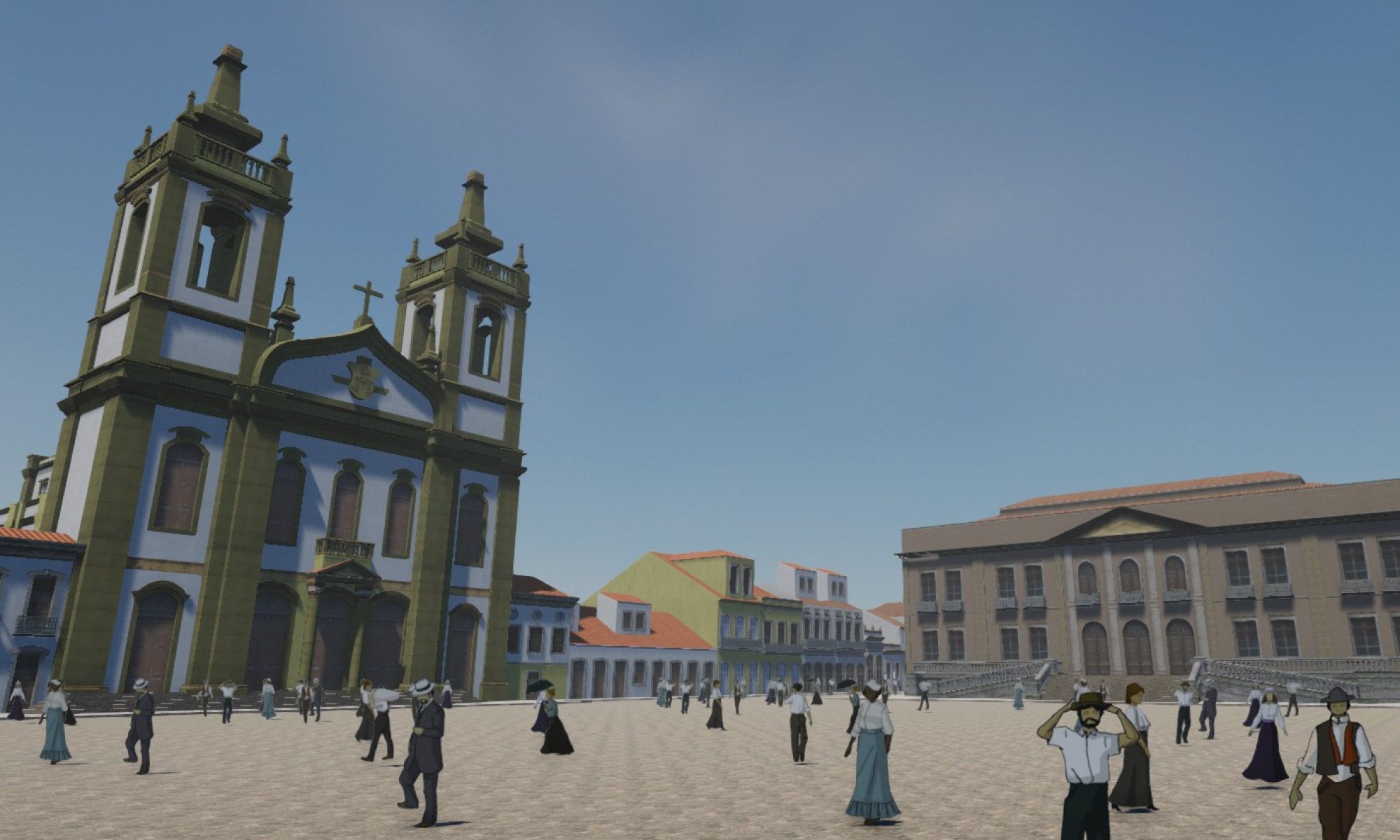Largo de São Francisco em realidade virtual