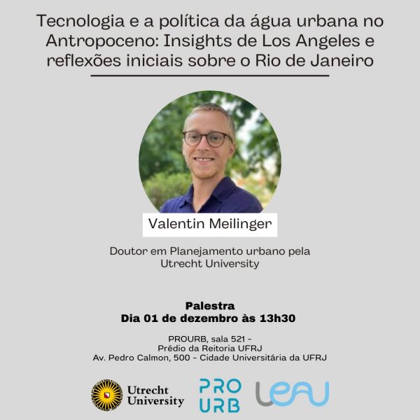 Tecnologia e apolítica da água urbana no Antropoceno: Insights de Los Angeles e reflexões iniciais sobre o Rio de Janeiro